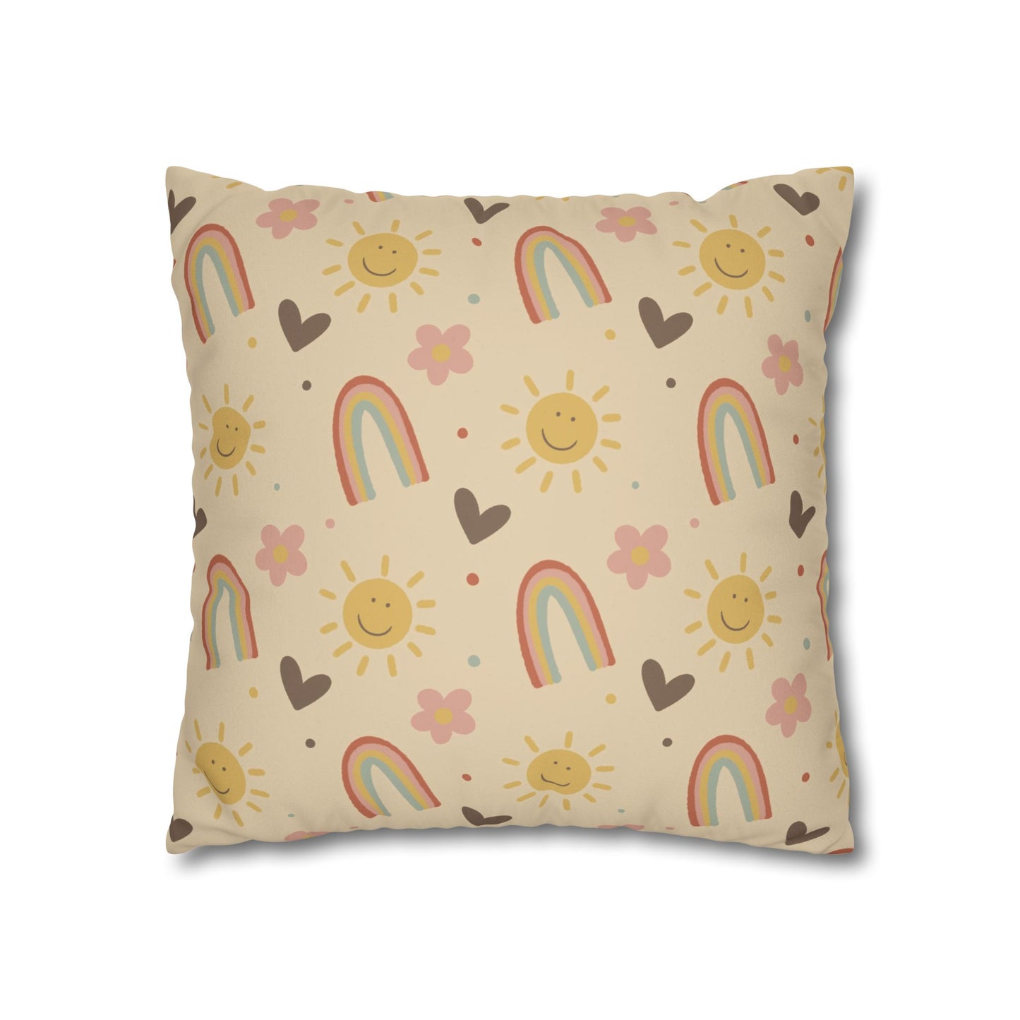 Rainbow Nursery Throw Pillow Cover - Boho Chic Nursery Decor
