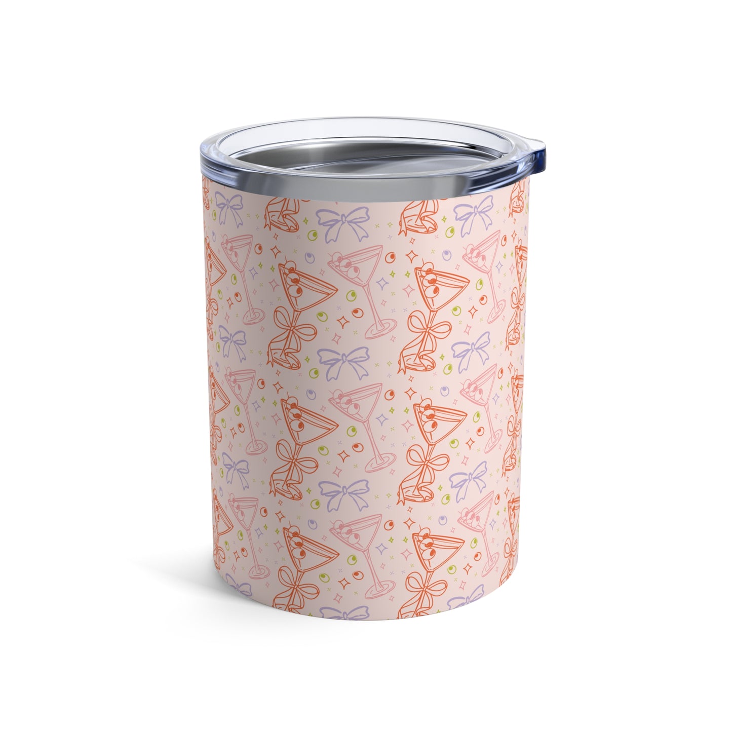 Chic Cocktail Tumbler - 10oz with Bow Design
