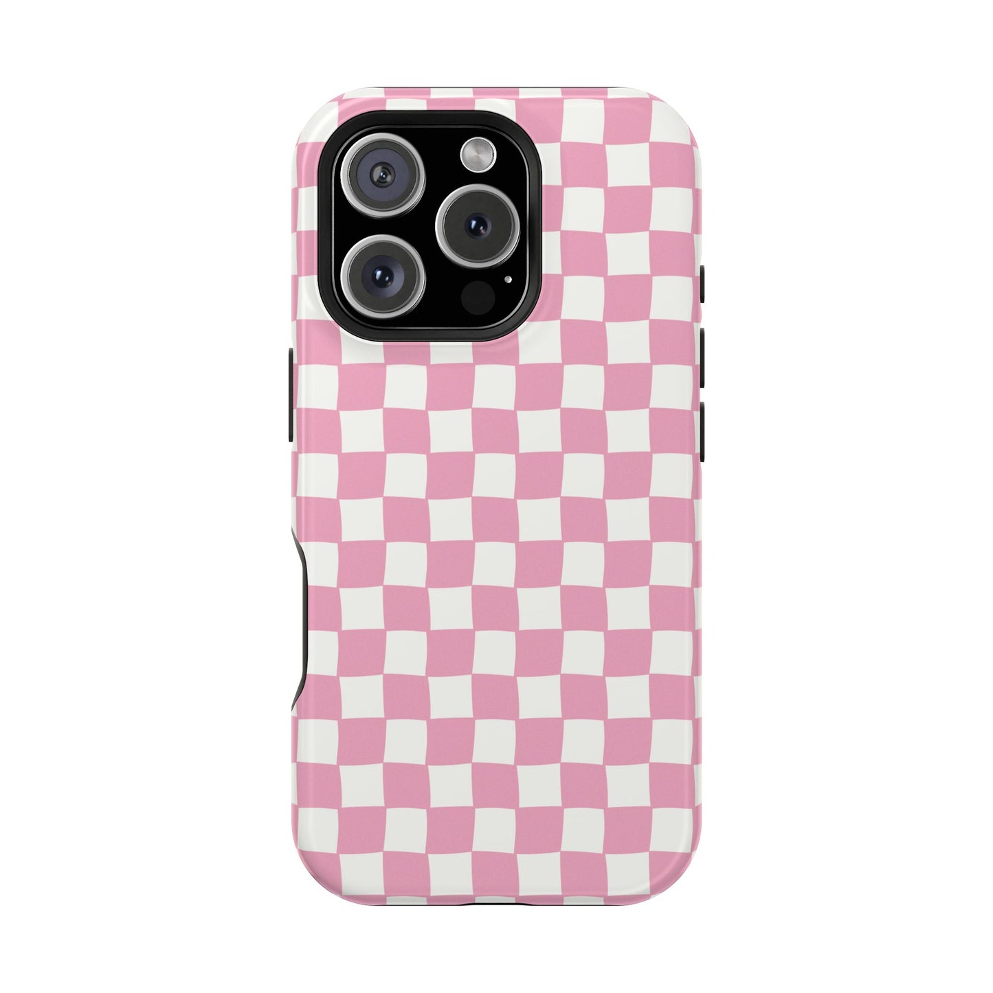 Retro Phone Case for iPhone | Pink Checkered Phone Case