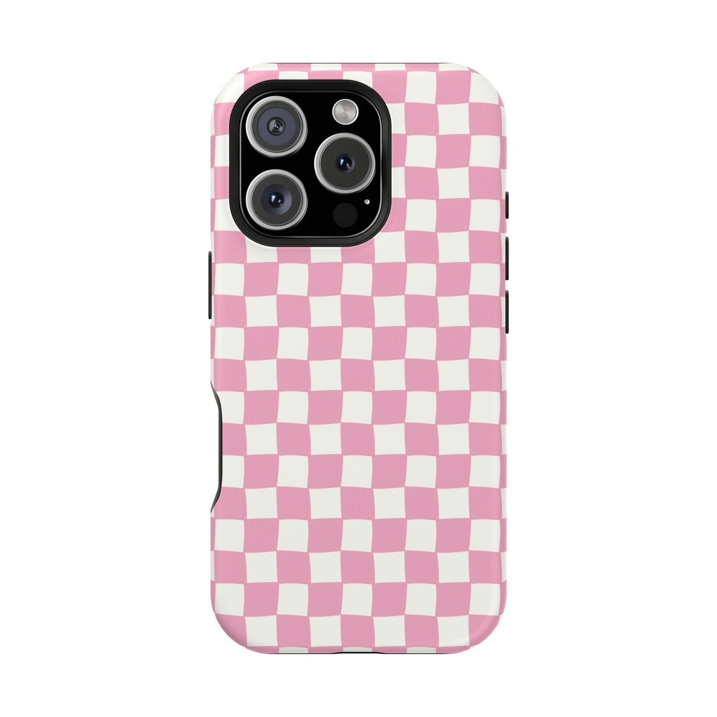 Retro Phone Case for iPhone | Pink Checkered Phone Case
