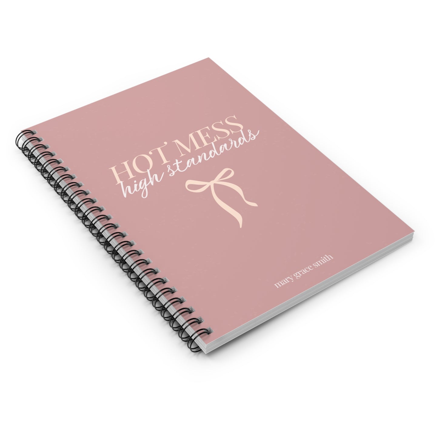 Customizable Hot Mess, High Standards | Spiral Notebook