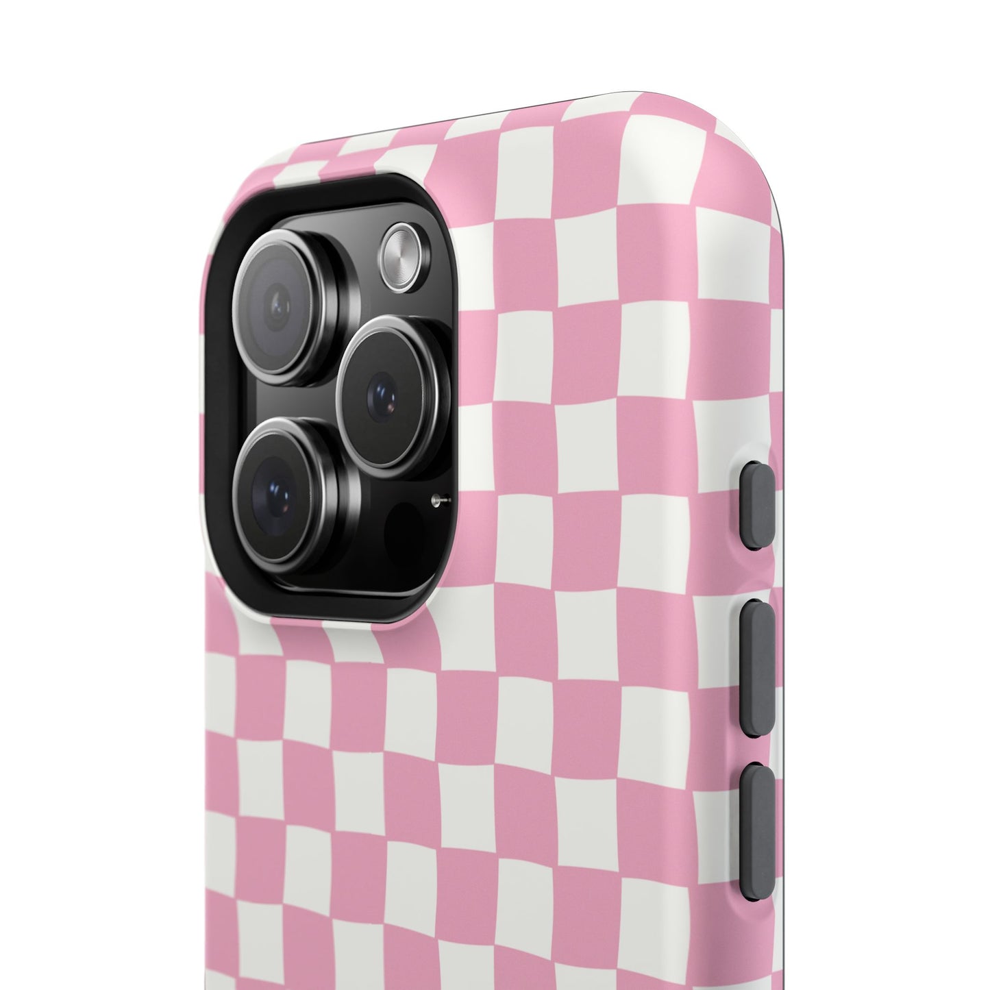 Retro Phone Case for iPhone | Pink Checkered Phone Case