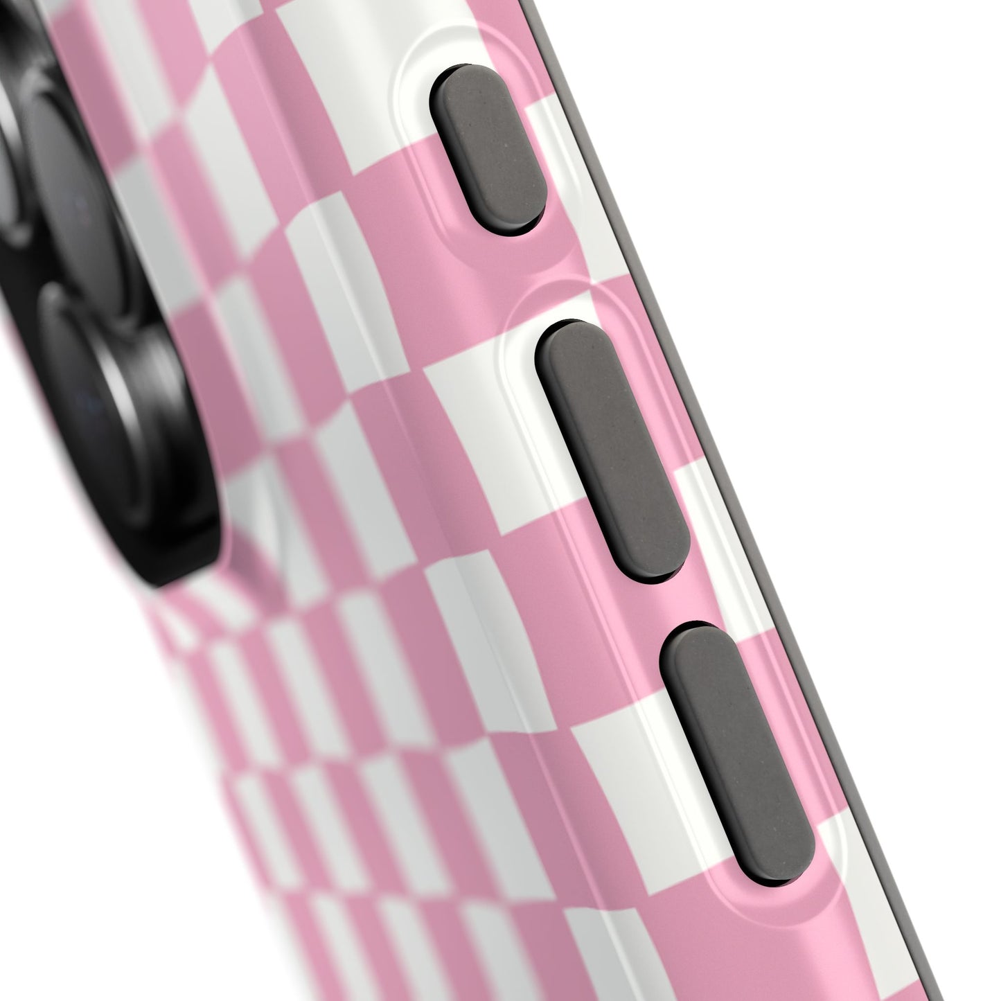 Retro Phone Case for iPhone | Pink Checkered Phone Case