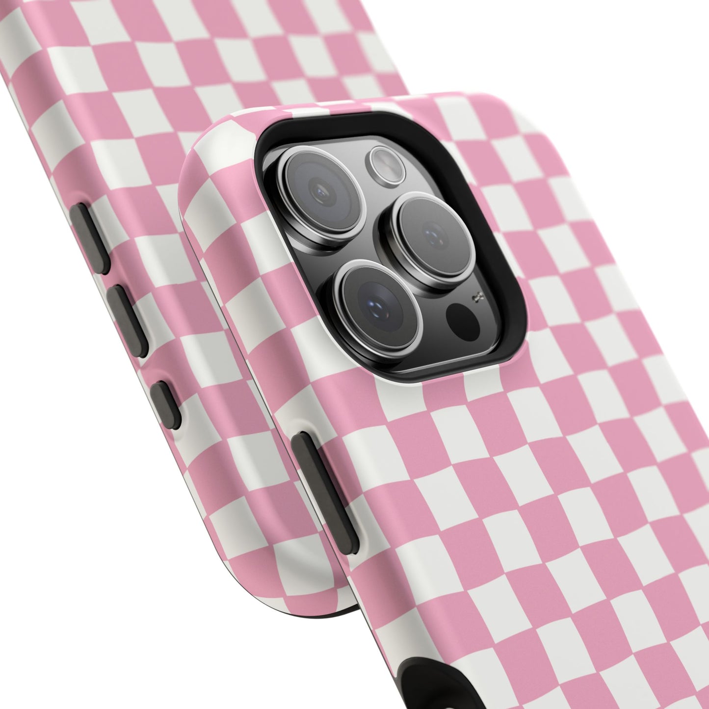 Retro Phone Case for iPhone | Pink Checkered Phone Case