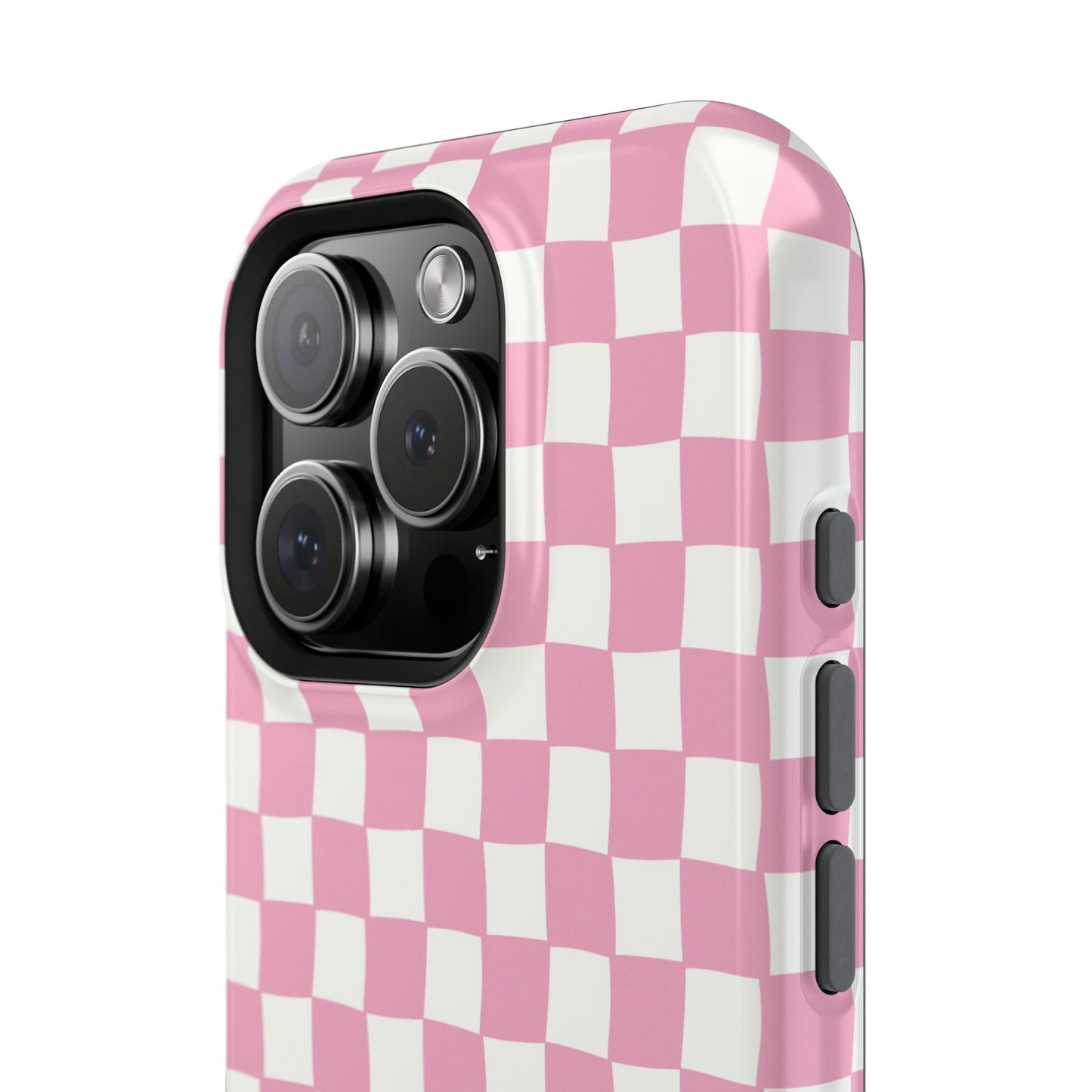 Retro Phone Case for iPhone | Pink Checkered Phone Case