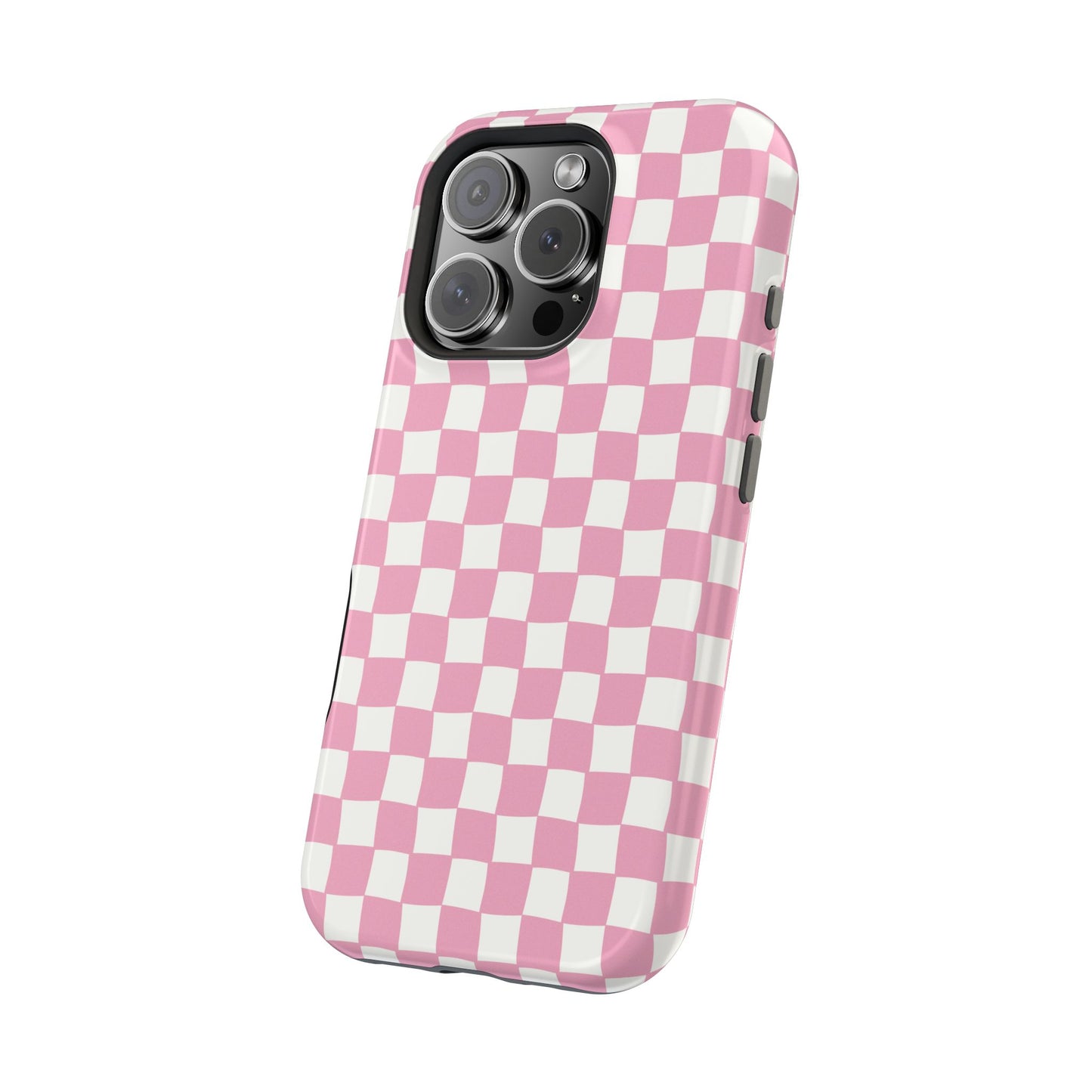 Retro Phone Case for iPhone | Pink Checkered Phone Case