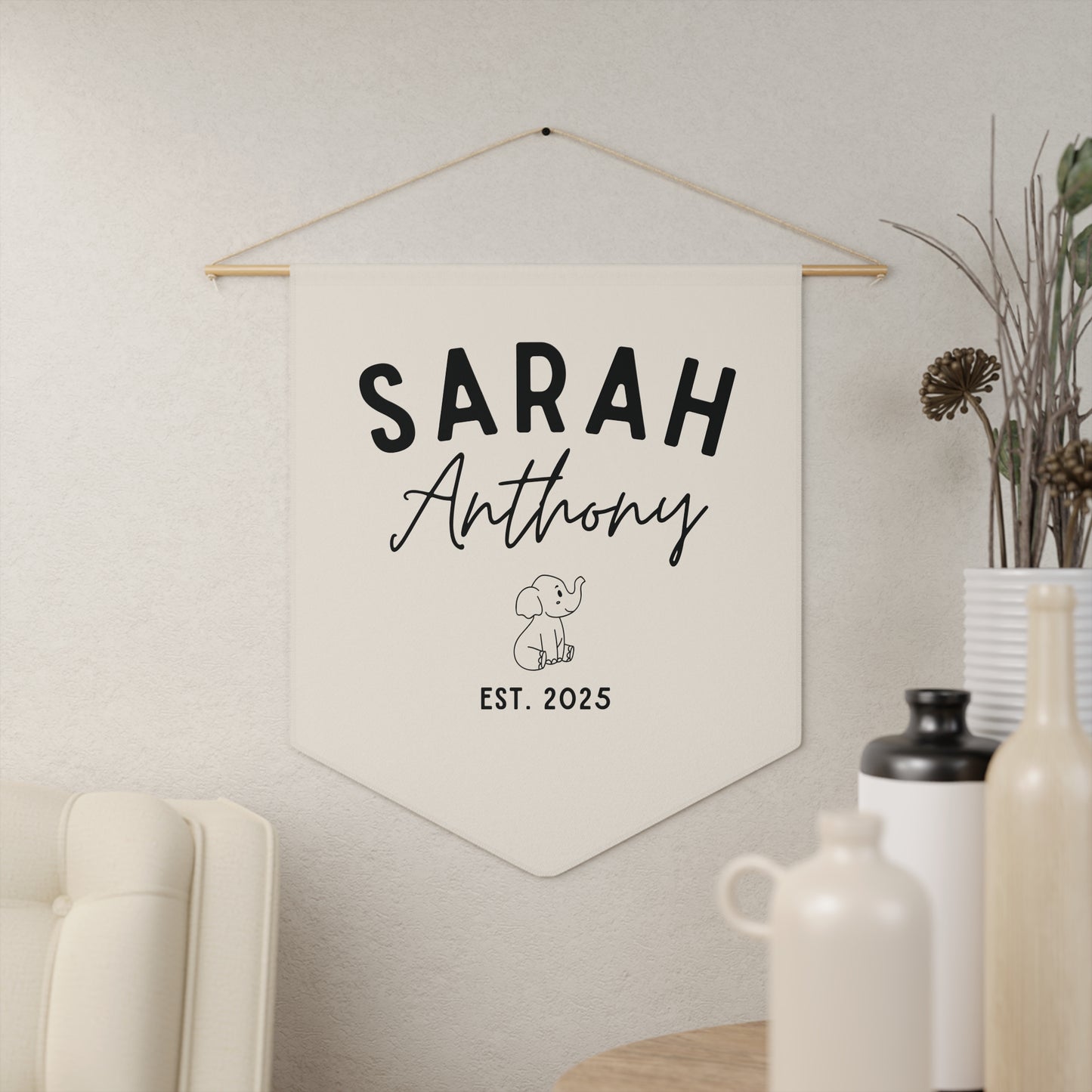 Personalized Baby Name Sign for Nursery – Boho Chic Nursery Decor