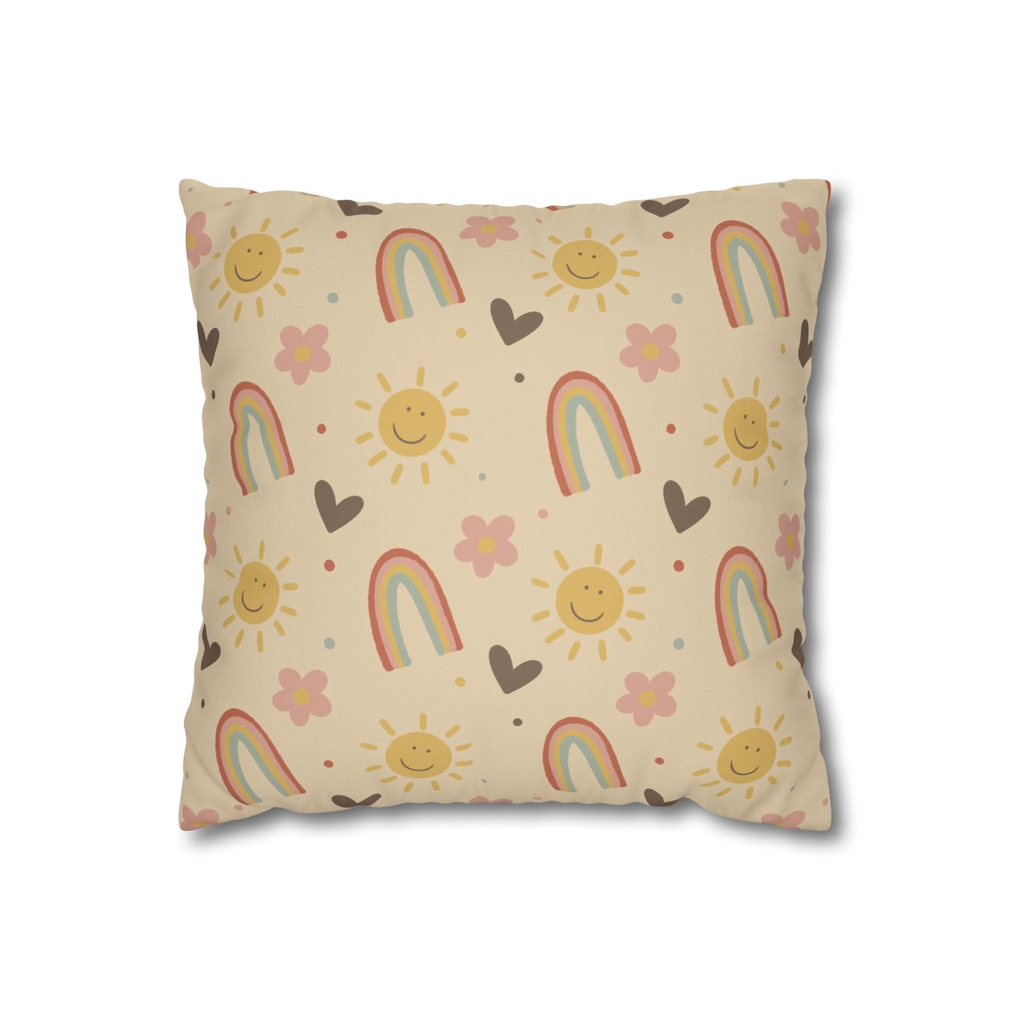 Rainbow Nursery Throw Pillow Cover - Boho Chic Nursery Decor