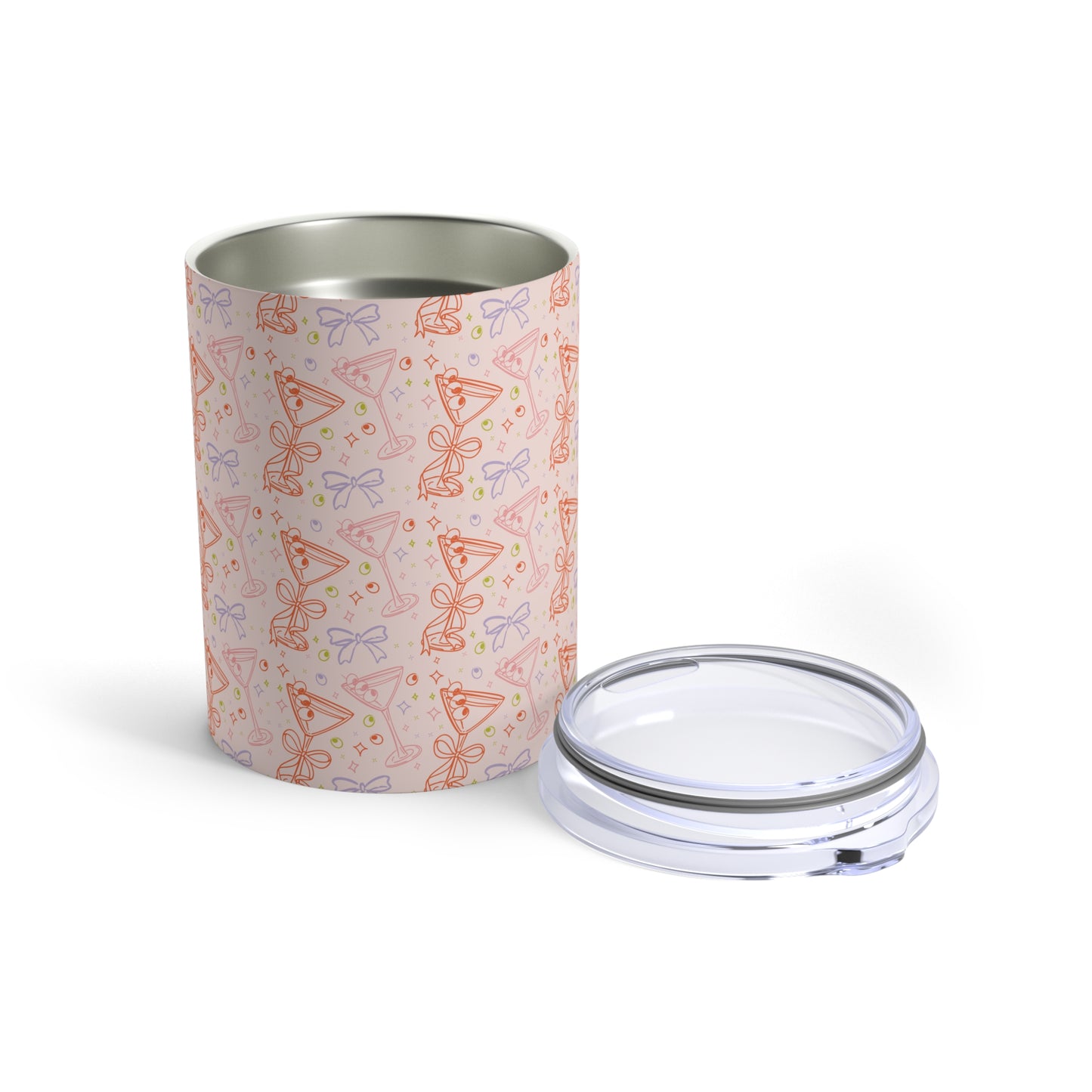 Chic Cocktail Tumbler - 10oz with Bow Design
