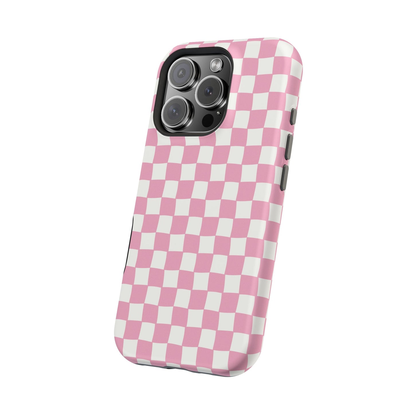 Retro Phone Case for iPhone | Pink Checkered Phone Case