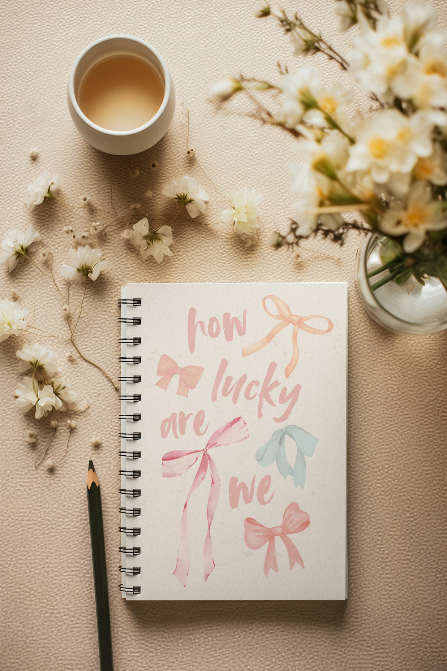 How Lucky Are We Spiral Notebook
