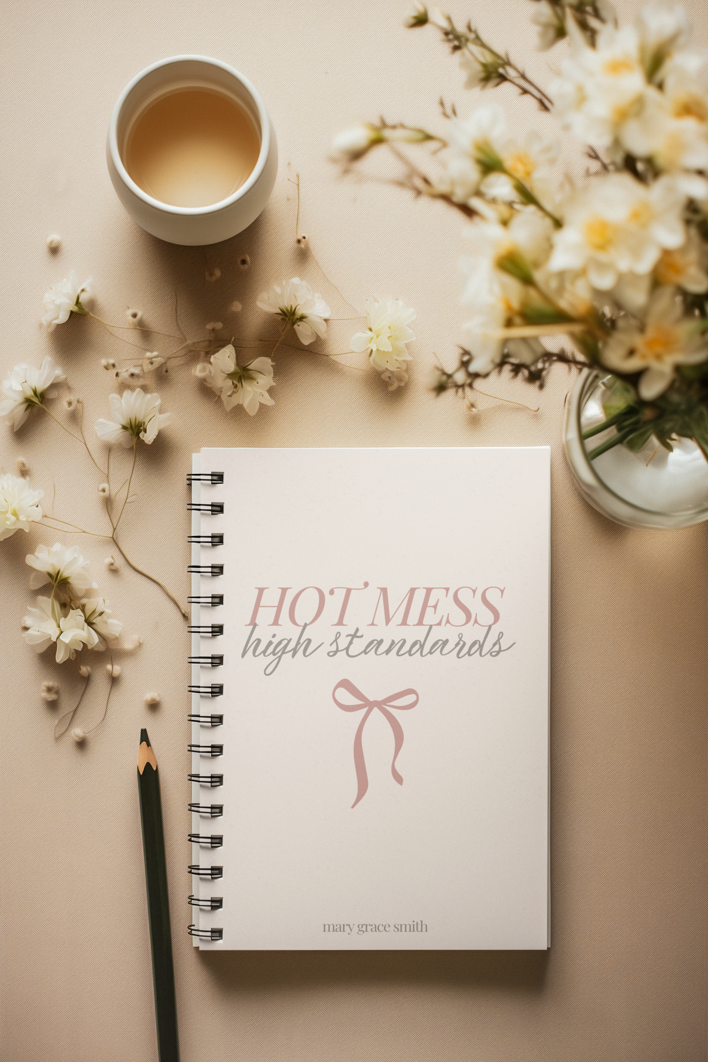 Customizable Hot Mess, High Standards | Spiral Notebook