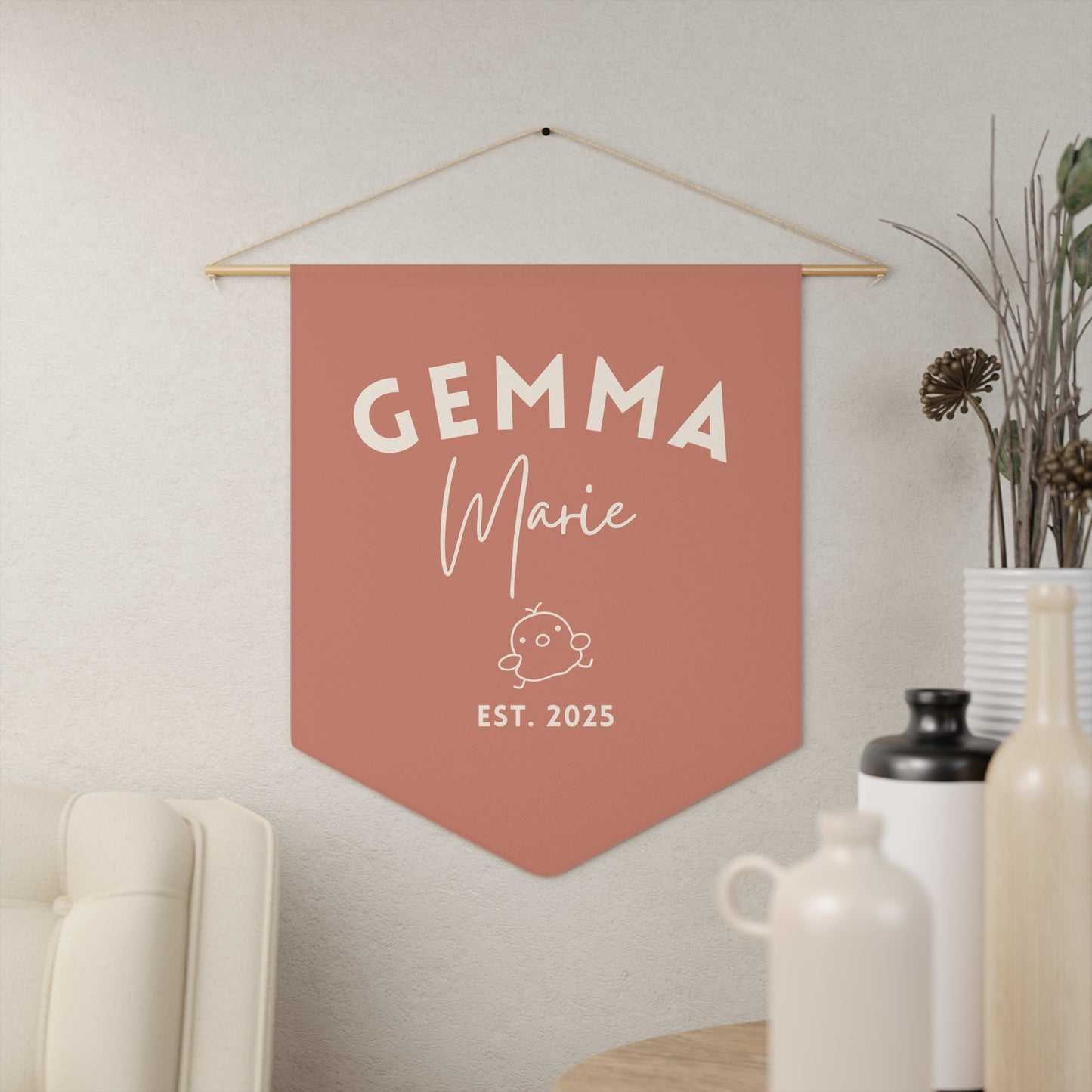 Personalized Baby Name Sign for Nursery – Boho Chic Nursery Decor