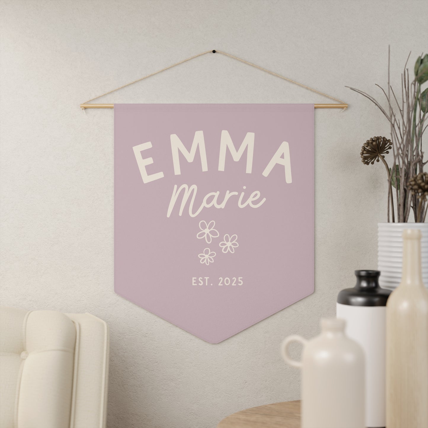 Personalized Baby Name Sign for Nursery – Boho Chic Nursery Decor