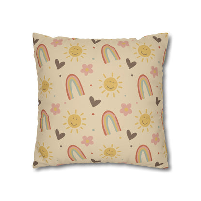 Rainbow Nursery Throw Pillow Cover - Boho Chic Nursery Decor