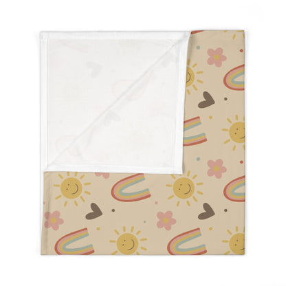 Boho Rainbow Snuggles - Baby Swaddle Blanket | Boho Rainbow Nursery Decor