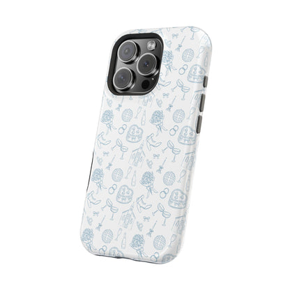Bridal Doodle MagSafe® Phone Case – Whimsical, Elegant & Wedding-Ready