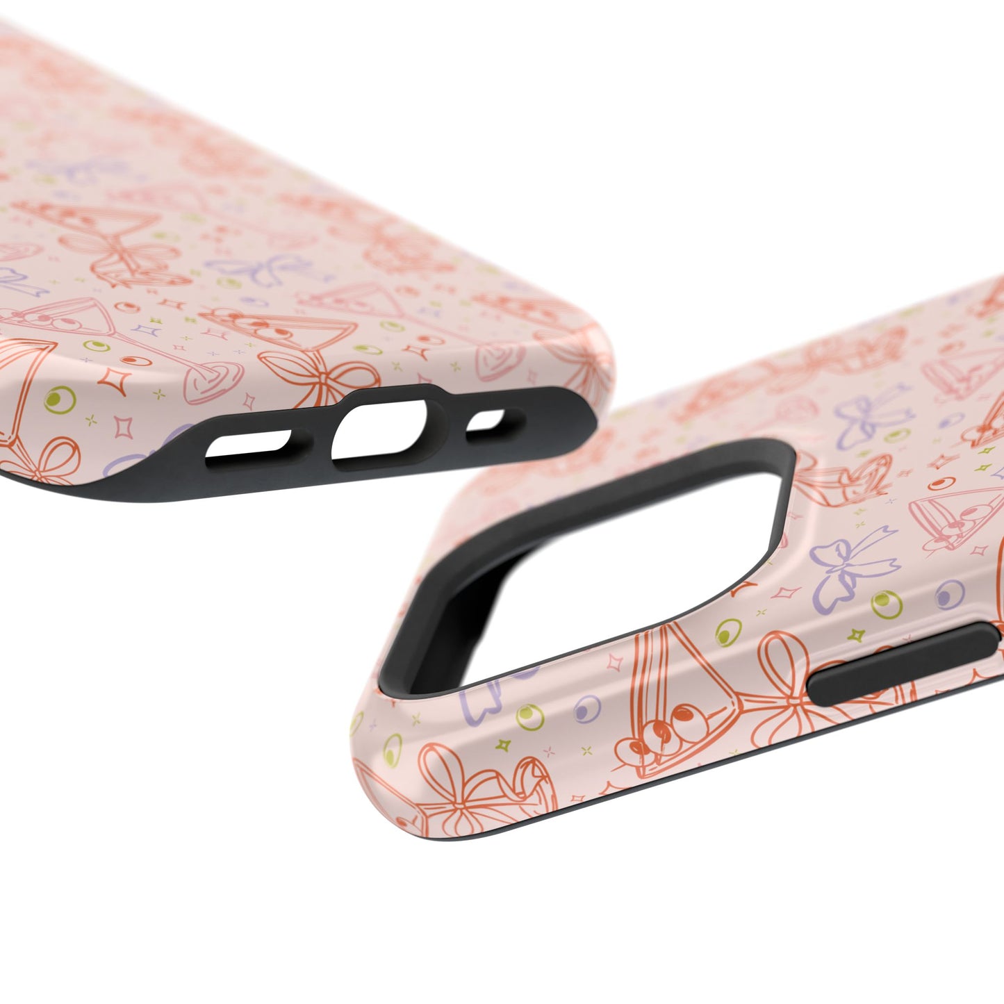 Pink Martini & Bow MagSafe® Phone Case – Fun, Flirty & Protective