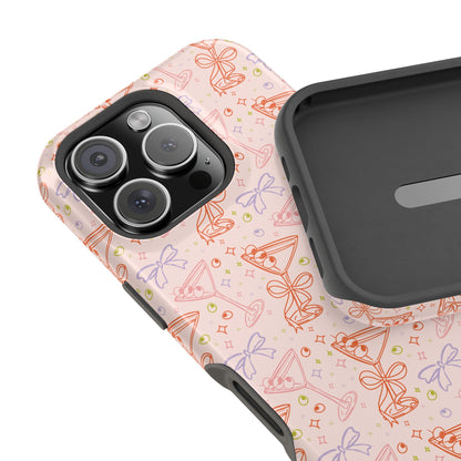 Pink Martini & Bow MagSafe® Phone Case – Fun, Flirty & Protective