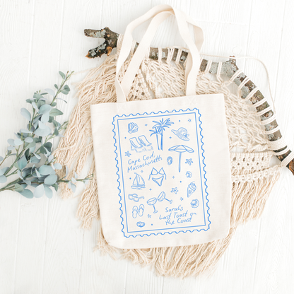 Last Toast on the Coast Bag - Custom Bachelorette Tote Bag