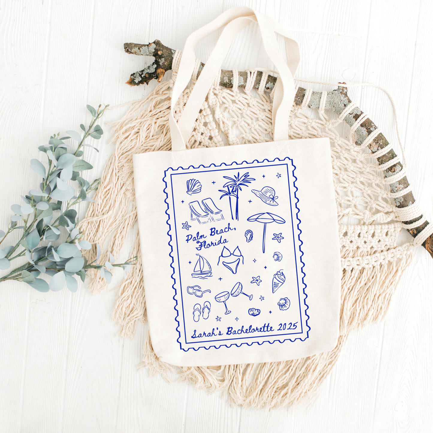 Bachelorette Beach Bags - Custom Bachelorette Tote Bag