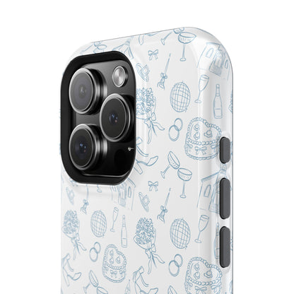 Bridal Doodle MagSafe® Phone Case – Whimsical, Elegant & Wedding-Ready
