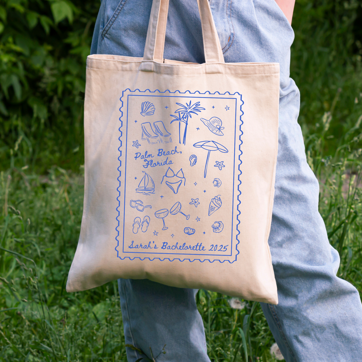 Bachelorette Beach Bags - Custom Bachelorette Tote Bag