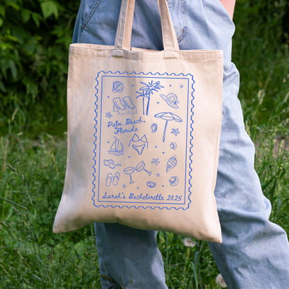 Bachelorette Beach Bags - Custom Bachelorette Tote Bag