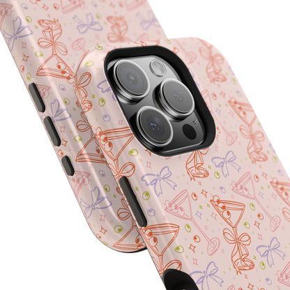 Pink Martini & Bow MagSafe® Phone Case – Fun, Flirty & Protective