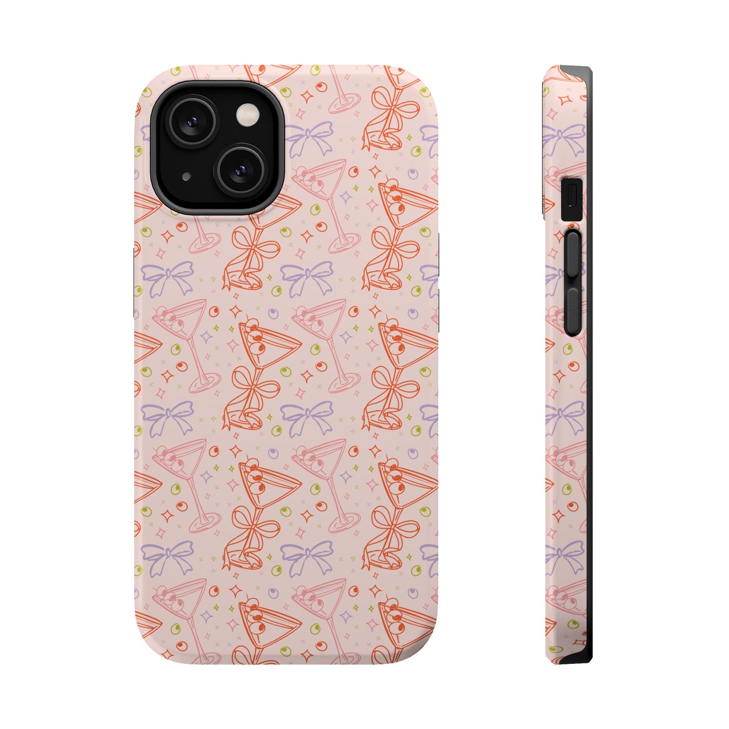 Pink Martini & Bow MagSafe® Phone Case – Fun, Flirty & Protective