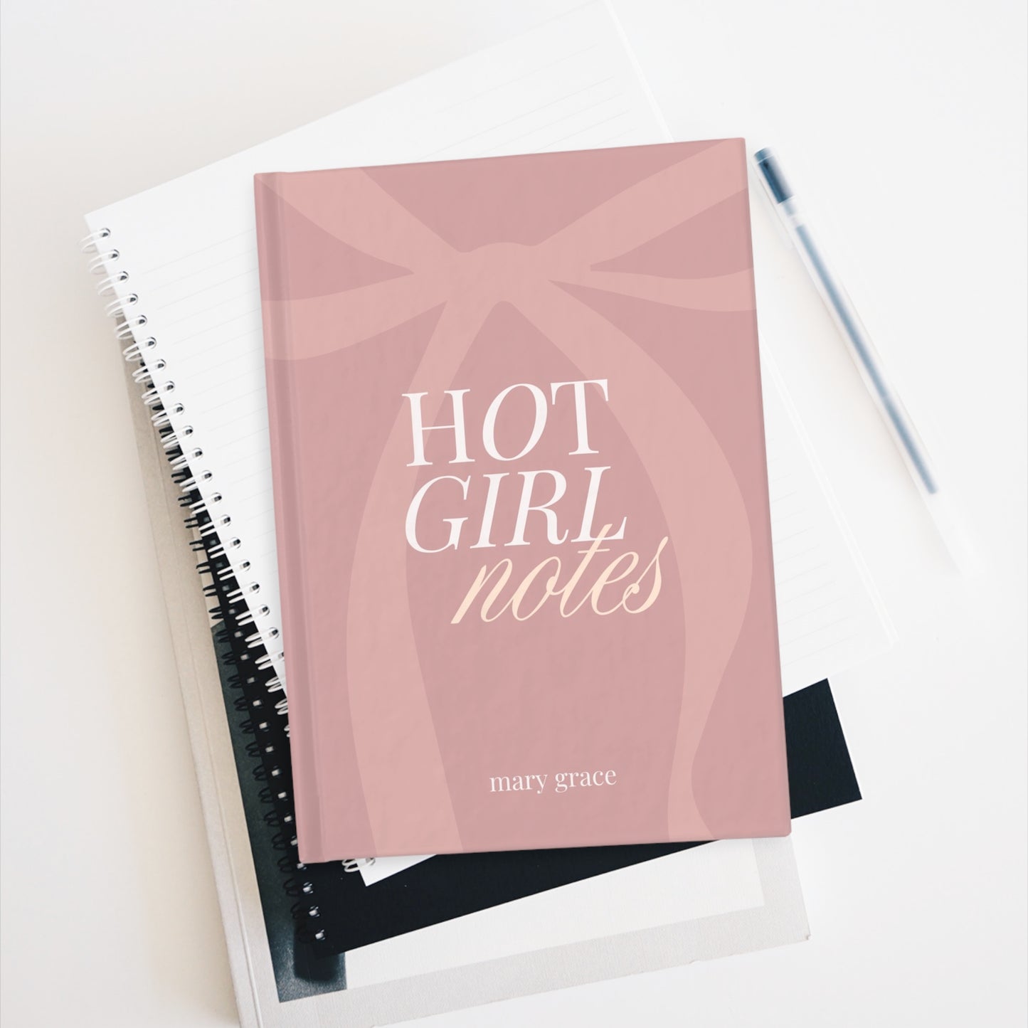 Hot Girl Notes | Customizable Hardcover Journal