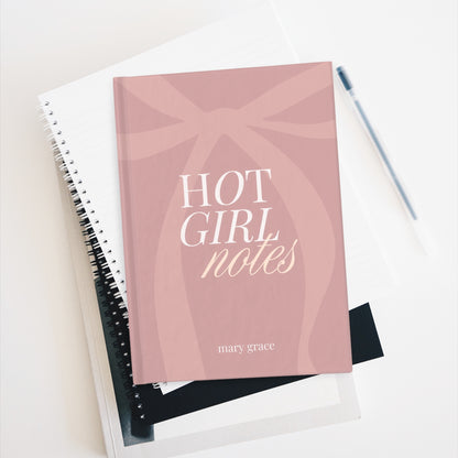 Hot Girl Notes | Customizable Hardcover Journal