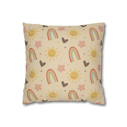 Rainbow Nursery Throw Pillow Cover - Boho Chic Nursery Decor