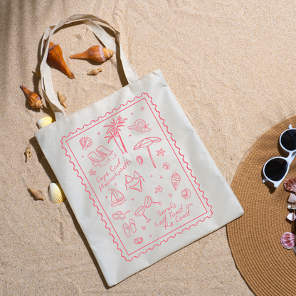 Last Toast on the Coast Bag - Custom Bachelorette Tote Bag