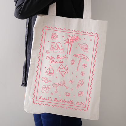 Bachelorette Beach Bags - Custom Bachelorette Tote Bag