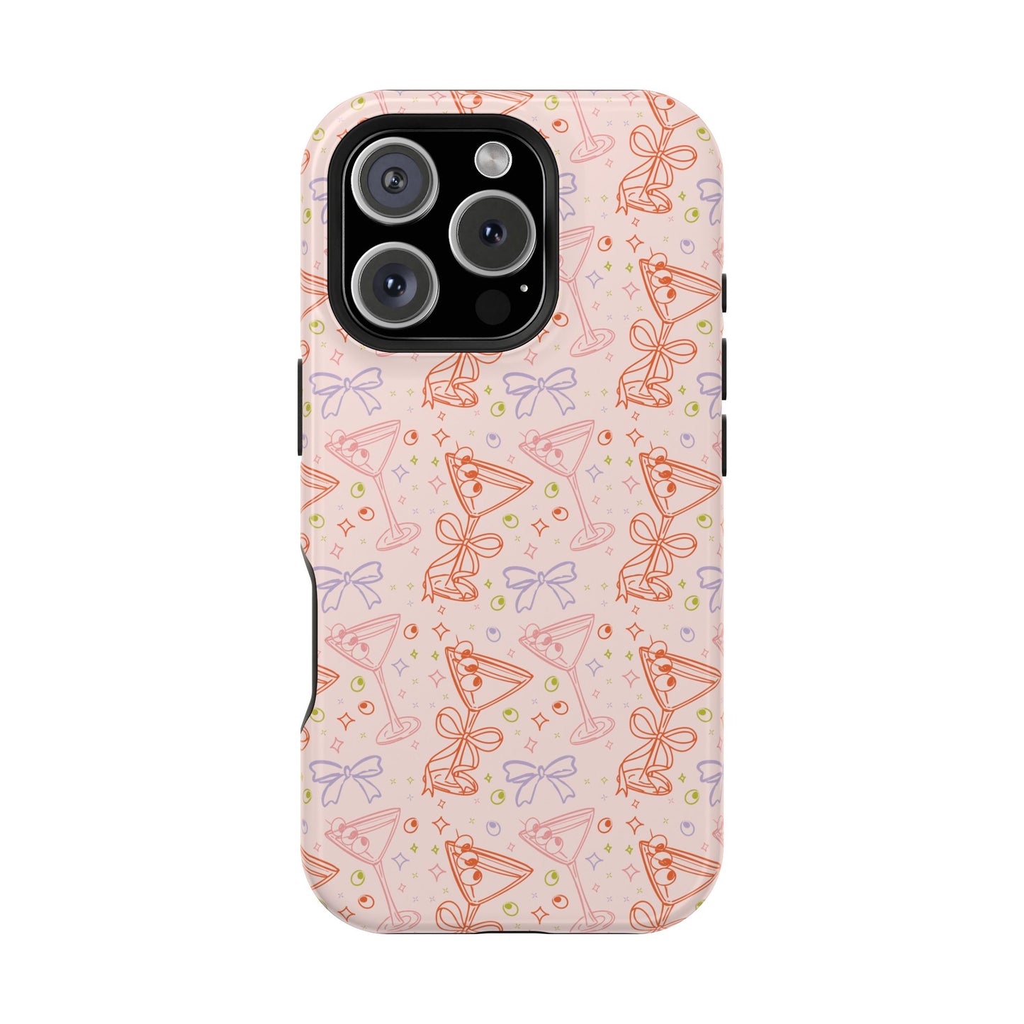 Pink Martini & Bow MagSafe® Phone Case – Fun, Flirty & Protective
