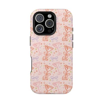 Pink Martini & Bow MagSafe® Phone Case – Fun, Flirty & Protective